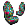 Floral Psychedelic Car Seat Covers-grizzshop