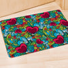 Floral Psychedelic Door Mat-grizzshop