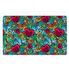 Floral Psychedelic Door Mat-grizzshop