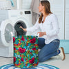 Floral Psychedelic Laundry Basket-grizzshop