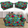 Floral Psychedelic Loveseat Cover-grizzshop