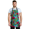 Floral Psychedelic Men's Apron-grizzshop