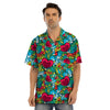 Floral Psychedelic Men’s Hawaiian Shirt-grizzshop