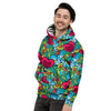 Floral Psychedelic Men's Hoodie-grizzshop