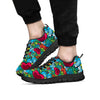 Floral Psychedelic Men's Sneakers-grizzshop