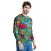 Floral Psychedelic Men's Sweatshirt-grizzshop