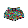 Floral Psychedelic Muay Thai Boxing Shorts-grizzshop