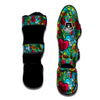 Floral Psychedelic Muay Thai Shin Guard-grizzshop