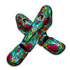 Floral Psychedelic Muay Thai Shin Guard-grizzshop