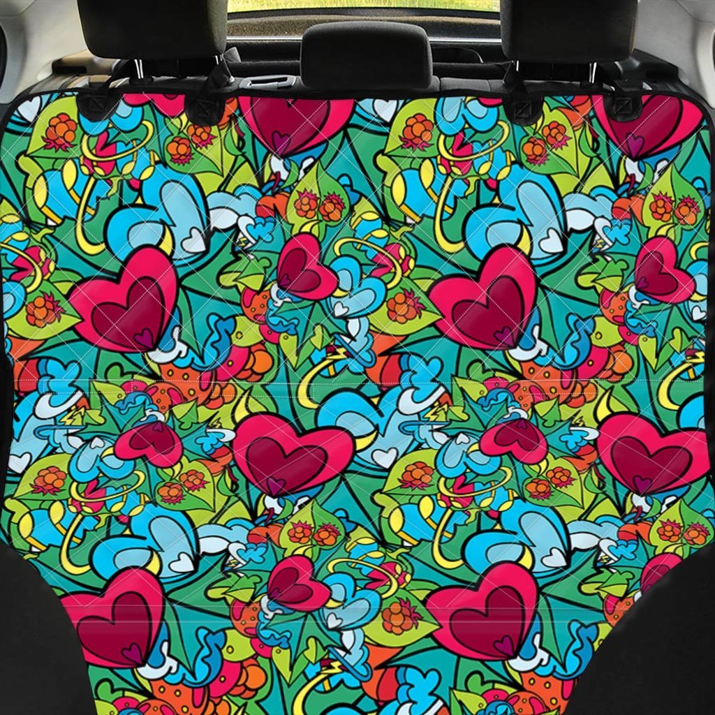 Floral Psychedelic Pet Car Seat Cover-grizzshop