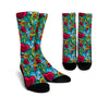 Floral Psychedelic Unisex Socks-grizzshop