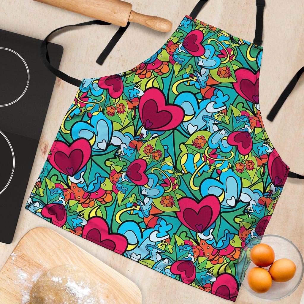 Floral Psychedelic Women's Apron-grizzshop