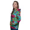 Floral Psychedelic Women's Hoodie-grizzshop