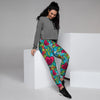 Floral Psychedelic Women's Joggers-grizzshop