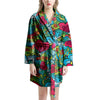 Floral Psychedelic Women's Robe-grizzshop