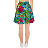 Floral Psychedelic Women's Skirt-grizzshop