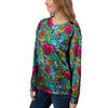 Floral Psychedelic Women's Sweatshirt-grizzshop