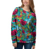 Floral Psychedelic Women's Sweatshirt-grizzshop