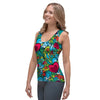 Floral Psychedelic Women's Tank Top-grizzshop