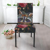 Floral Raccoon Pattern Print Chair Cover-grizzshop