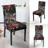 Floral Raccoon Pattern Print Chair Cover-grizzshop