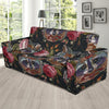 Floral Raccoon Pattern Print Sofa Covers-grizzshop