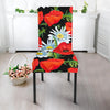 Floral Red Poppy Pattern Print Chair Cover-grizzshop