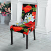 Floral Red Poppy Pattern Print Chair Cover-grizzshop