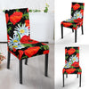 Floral Red Poppy Pattern Print Chair Cover-grizzshop