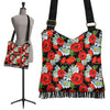 Floral Red Poppy Pattern Print Crossbody Bags-grizzshop