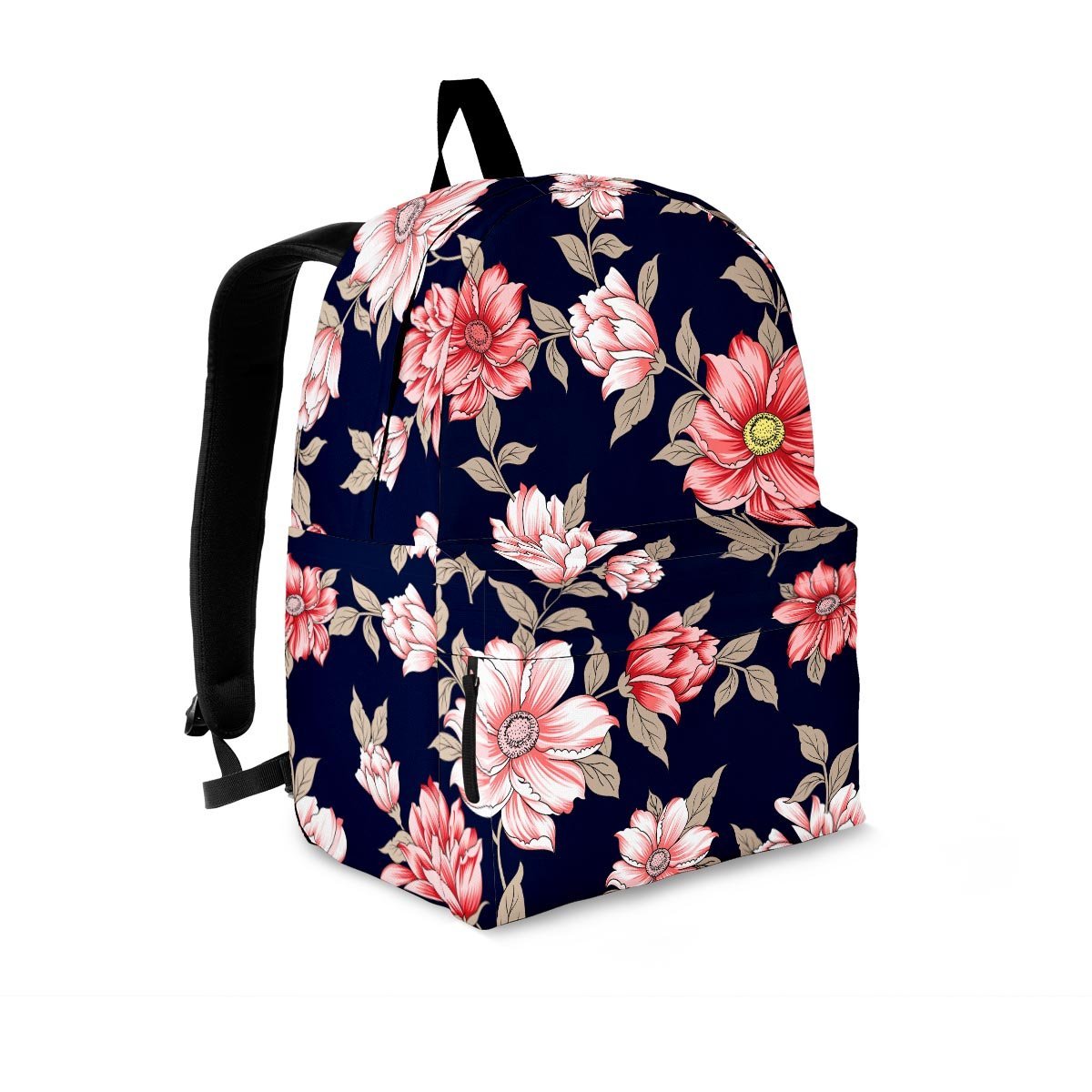 Floral Rose Print Backpack-grizzshop