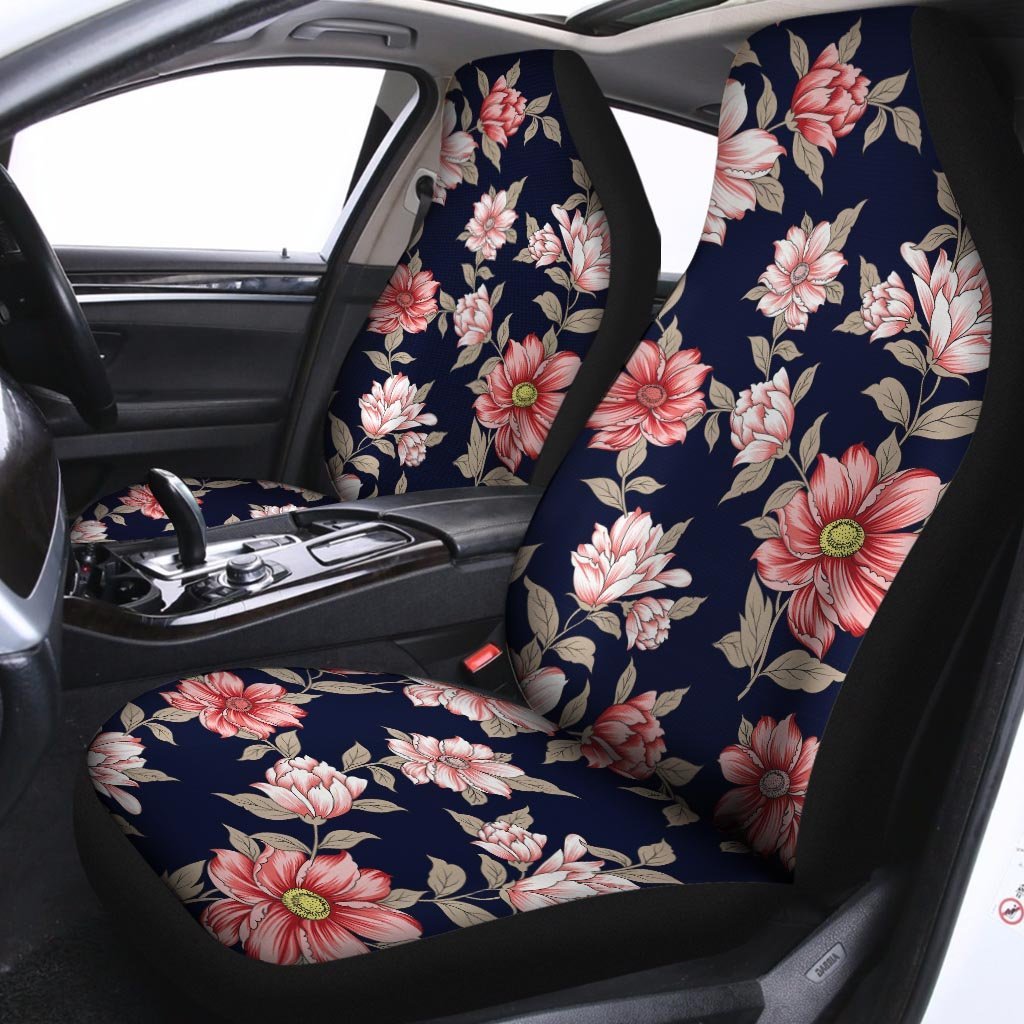 Floral Rose Print Car Seat Covers-grizzshop