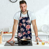 Floral Rose Print Men's Apron-grizzshop