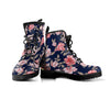 Floral Rose Print Men's Boots-grizzshop