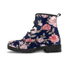 Floral Rose Print Men's Boots-grizzshop