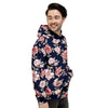 Floral Rose Print Men's Hoodie-grizzshop