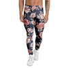 Floral Rose Print Men's Leggings-grizzshop