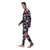 Floral Rose Print Men's Pajamas-grizzshop