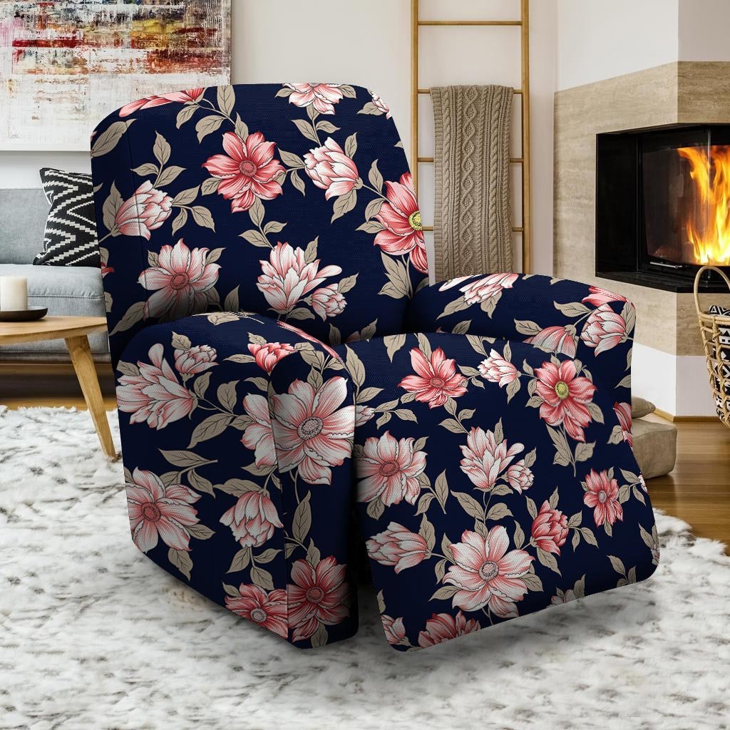 Floral Rose Print Recliner Cover-grizzshop