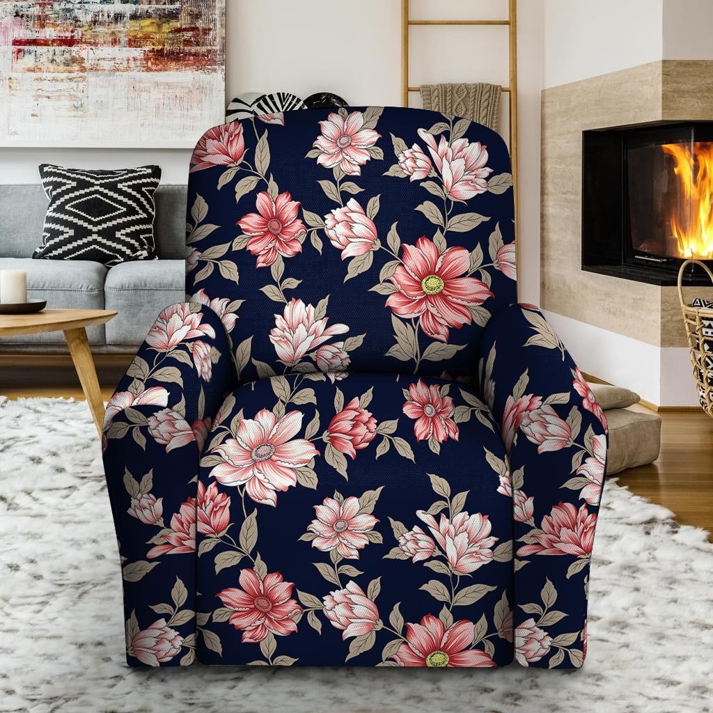 Floral Rose Print Recliner Cover-grizzshop