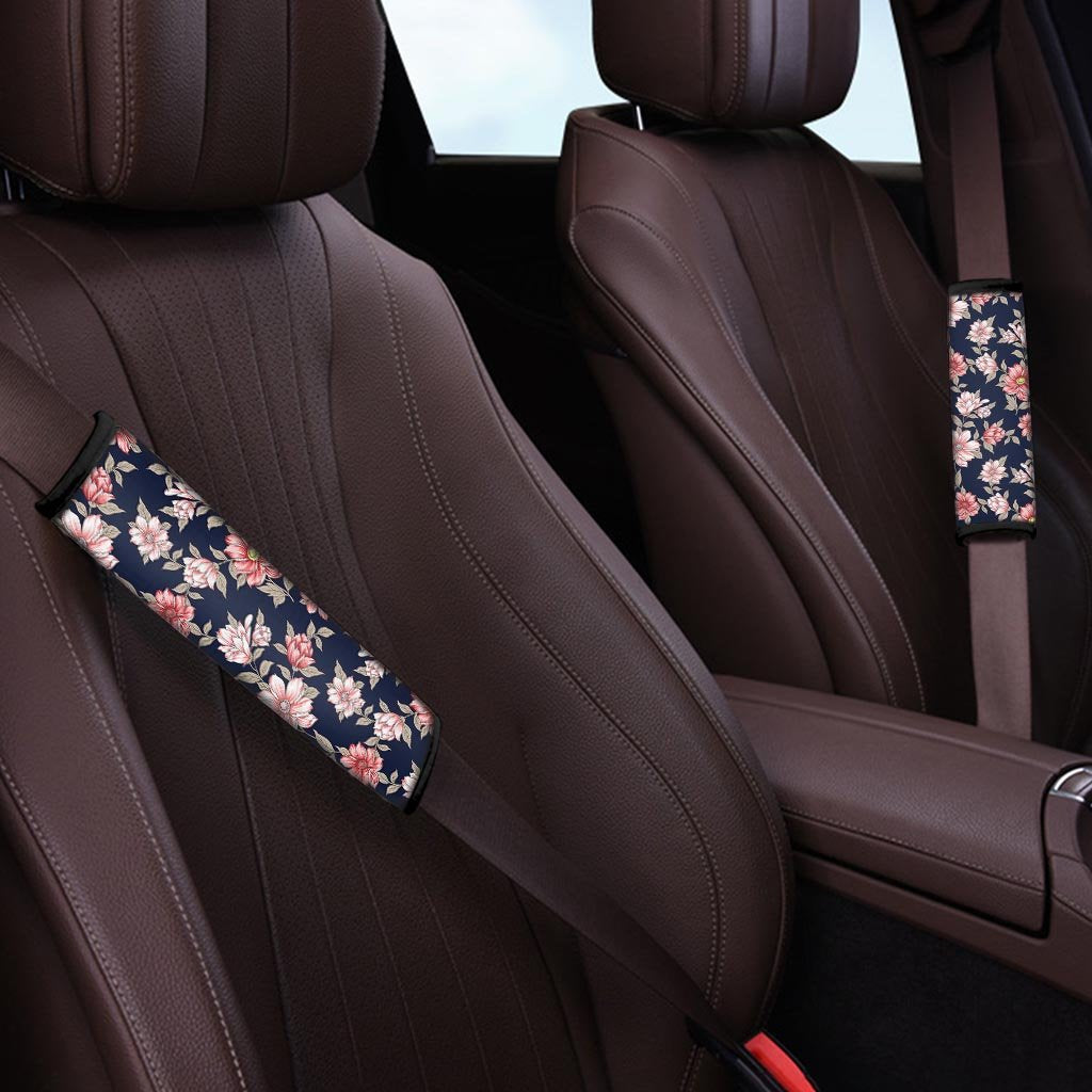 Floral Rose Print Seat Belt Cover-grizzshop