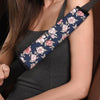 Floral Rose Print Seat Belt Cover-grizzshop