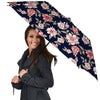 Floral Rose Print Umbrella-grizzshop