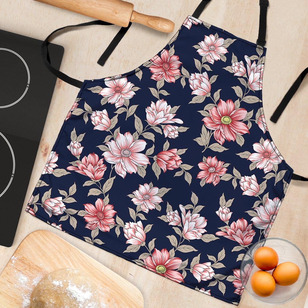 Floral Rose Print Women's Apron-grizzshop