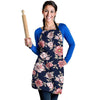 Floral Rose Print Women's Apron-grizzshop