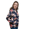 Floral Rose Print Women's Hoodie-grizzshop