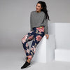 Floral Rose Print Women's Joggers-grizzshop