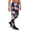 Floral Rose Print Women's Joggers-grizzshop