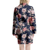 Floral Rose Print Women's Robe-grizzshop