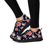 Floral Rose Print Women's Sneakers-grizzshop